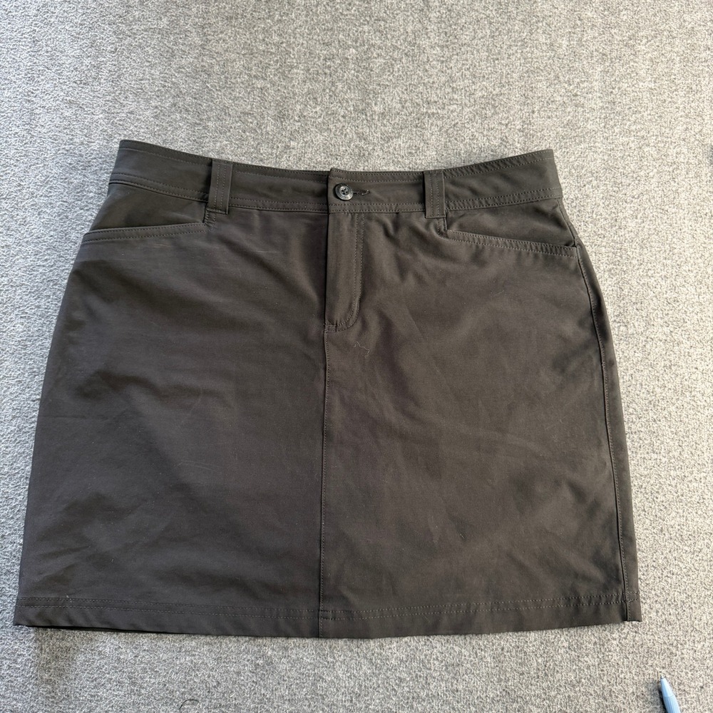 Eddie Bauer First Ascent Womens Skort Size 8 Black Hiking‎ Active Skirt #2017
